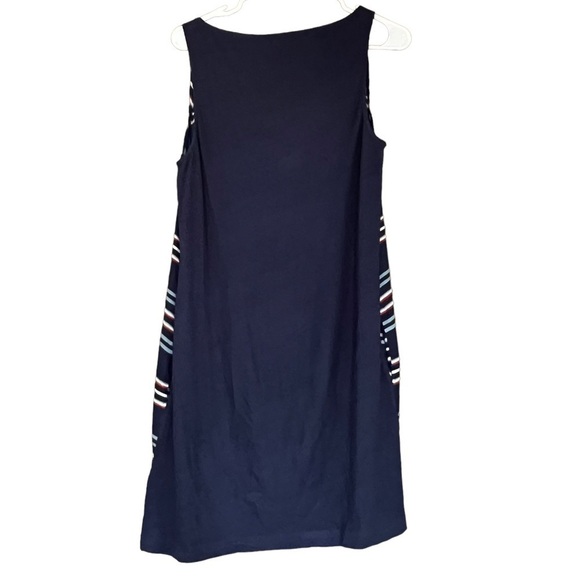 Soft Joie Silk Linen Striped Pocket Sleeveless Dress Small Coastal Grandma - Picture 2 of 7